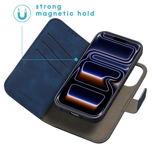 imoshion Entfernbare 2-1 Luxus Klapphülle Apple iPhone 17 Pro - Blau