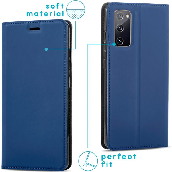 imoshion Slim Folio Klapphülle Samsung Galaxy S20 FE - Dunkelblau
