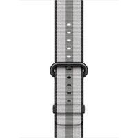 Apple Gewebtes Nylonarmband für die Apple Watch Series 1 bis 10 / SE / Ultra (2) (44/45/46/49 mm) - Schwarz gestreift