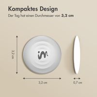 imoshion Mini Tag - Bluetooth-Tracker für iOS - 2 pack - Weiß