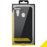 Accezz Liquid Silikoncase Samsung Galaxy A40 - Dunkelblau