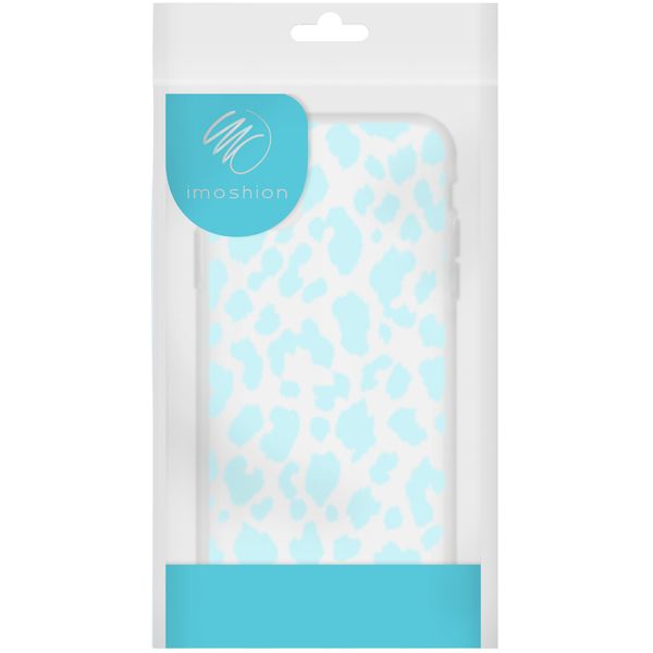 imoshion Design Hülle iPhone SE (2022 / 2020) / 8 / 7 / 6s - Leopard - Blau