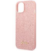 Guess Glitter Flakes Back Cover Apple iPhone 14 - Rosa