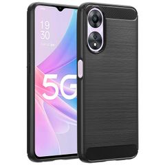 imoshion Brushed Back Cover Oppo A78 (4G) - Schwarz