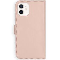 Selencia Echtleder Klapphülle Apple iPhone 12 Mini - Dusty Pink