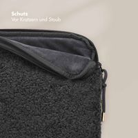 Selencia Teddy Laptop Hülle 15-16 Zoll - Laptop Sleeve - Black