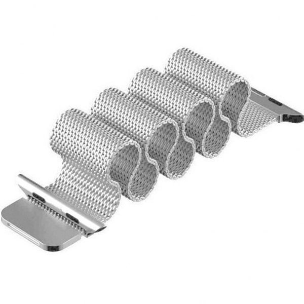 WiWu Milanaise-Armband für das  Apple Watch Series 1 t/m 11 / SE / Ultra (44/45/46/49 mm) - Silber