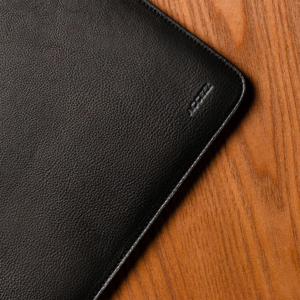 Accezz Leather Laptop Hülle Apple MacBook 13 Zoll - Laptop Sleeve - Schwarz