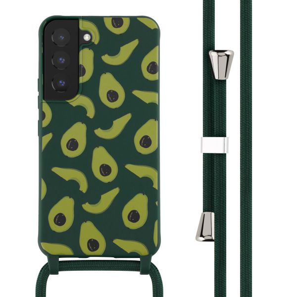 imoshion Silikonhülle design mit Band für das Samsung Galaxy S22 - Avocado Green