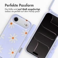 imoshion SilikonHülle design mit Band Apple iPhone Air - Lila Flower Distance