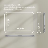 Selencia Teddy Laptop Hülle 15-16 Zoll - Laptop Sleeve - Sage Green