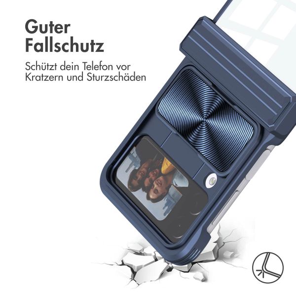 imoshion Back Cover mit Kameraschieber Samsung Galaxy Z Flip 4 - Dunkelblau