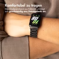 imoshion Edelstahlarmband für Samsung Galaxy Fit 3 - Schwarz