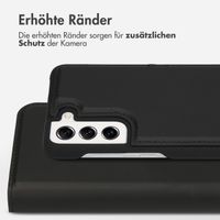 Accezz Premium Leather 2 in 1 Klapphülle für das Samsung Galaxy S21 FE - Schwarz