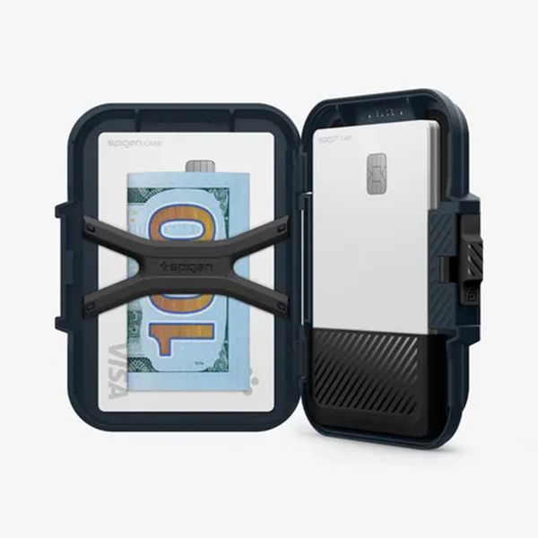Spigen Kartenhalter mit MagSafe Lock Fit - Metal Slate