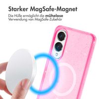 imoshion Sparkle Back Cover mit MagSafe Samsung Galaxy S25 Edge - Rosa