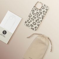 Selencia Sabi Backcover Leopardenmuster mit MagSafe Apple iPhone 15 - Soft Ivory
