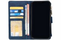Luxuriöse Portemonnaie-Klapphülle Dunkelblau für das iPhone Xr