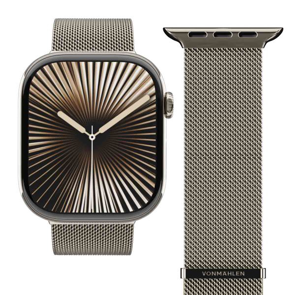 Vonmählen Milanese Loop 2 Armband für deine Apple Watch | 44/45/46/49 mm - Desert Sand