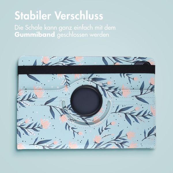 imoshion 360° drehbare Design Klapphülle Samsung Galaxy Tab S11 - Flowers