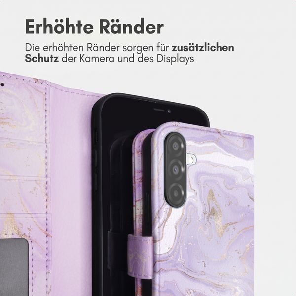 imoshion Design Klapphülle Samsung Galaxy A26 - Purple Marble