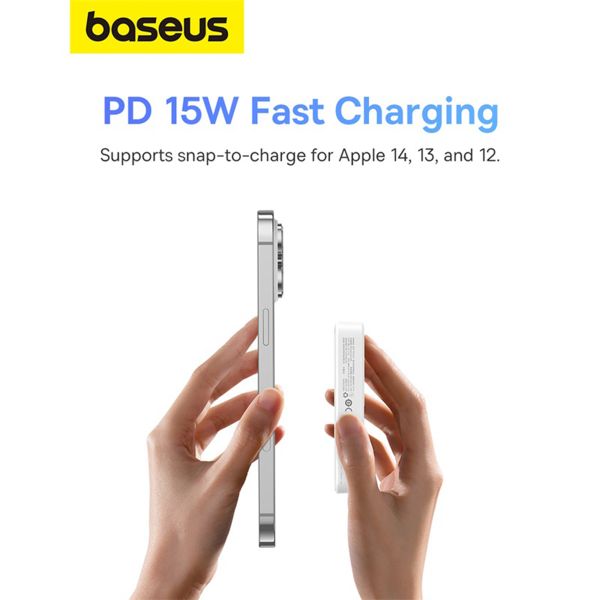 Baseus MagPro | 5.000 mAh Powerbank - 20 Watt - Weiß