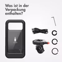 imoshion Handyhalterung für Fahrrad mit powerbank - spritzwassergeschützt – 5000 mAh – Schwarz