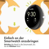 imoshion Silikon-Armband⁺ für  Google Pixel Watch 3 / 4 (45 mm) - Größe S - Gelb