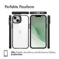 imoshion Rugged Hybrid Case für das Apple iPhone 14 Plus - Schwarz / Transparent