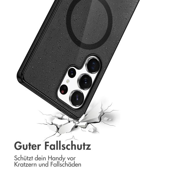 imoshion Sparkle Back Cover mit MagSafe für das Samsung Galaxy S25 Ultra - Glitzer Schwarz