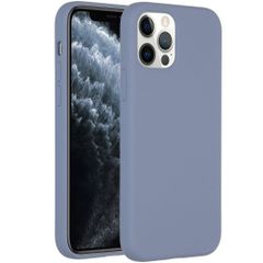 Accezz Liquid Silikoncase Apple iPhone 12 (Pro) - Lavender Gray