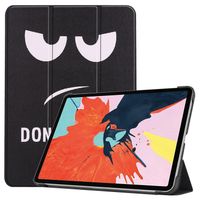 imoshion Design Trifold Klapphülle iPad Air 11 Zoll (2024) M2 / Air 5 (2022) / Air 4 (2020) - Don't Touch