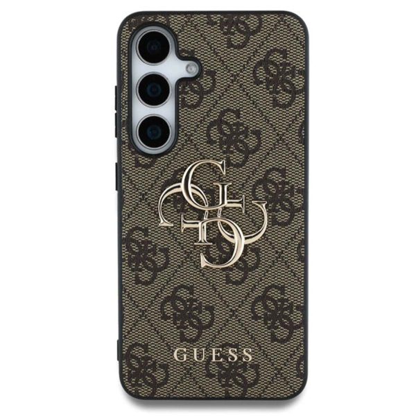 Guess 4G Metal Logo Back Cover für das Samsung Galaxy S25 - Brown