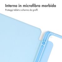 imoshion Trifold Hardcase Klapphülle Samsung Galaxy Tab S9 11.0 Zoll - Hellblau
