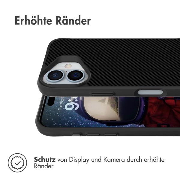 imoshion Rugged Hybrid Carbon Case für das iPhone 16 Plus - Schwarz