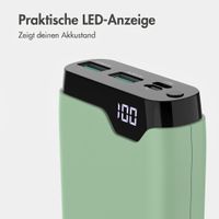 imoshion Powerbank 20.000 mAh - 22,5W Schnellladegerät - USB-C / USB-A - Grün