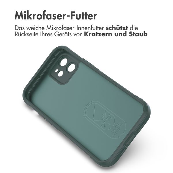 imoshion EasyGrip Back Cover für das iPhone 12 - Dunkelgrün