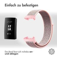 imoshion Nylonarmband für das Fitbit Charge 3 / 4 - Rosa