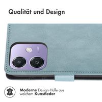 imoshion Luxuriöse Klapphülle für das Oppo A40 4G / Oppo A40M 4G / Oppo A60 5G - Hellblau