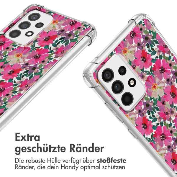 imoshion Design Hülle mit Band Samsung Galaxy A52(s) (5G/4G) - Flower Water