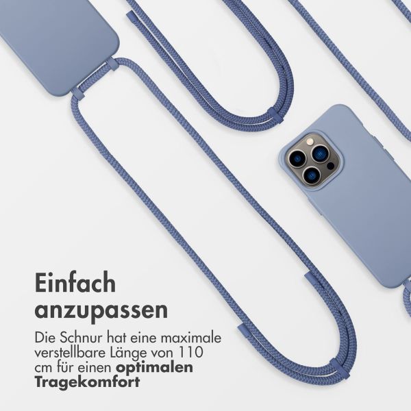 imoshion Color Backcover mit abnehmbarem Handykette und MagSafe Apple iPhone 13 Pro - Ash Blue