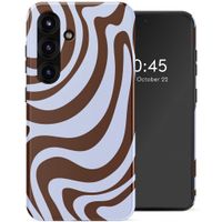 Selencia Vivid Back Cover Samsung Galaxy S25 FE - Dream Swirl Chocolate