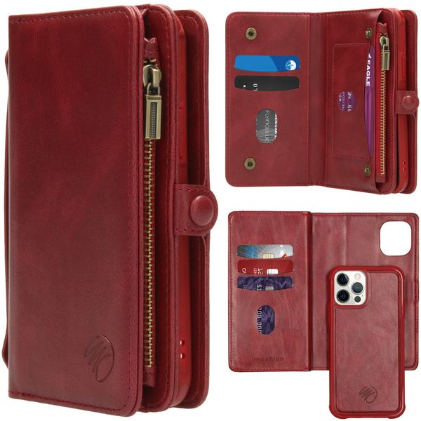 imoshion 2-1 Wallet Klapphülle iPhone 12 (Pro) - Rot