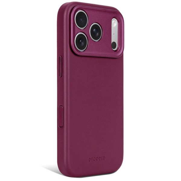 Decoded Leather Backcover MagSafe Apple iPhone 18 Pro / 17 Pro - Aubergine