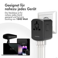 imoshion Universalreiseadapter - USB-C &  USB-A - Schwarz