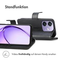 imoshion Luxuriöse Klapphülle für das Oppo A40 4G / Oppo A40M 4G / Oppo A60 5G - Schwarz