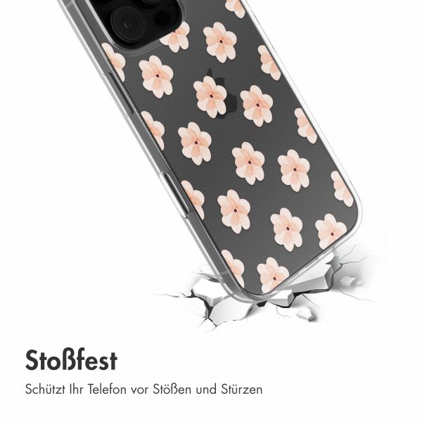 imoshion Design Hülle Apple iPhone 16 Pro - Floral Peach