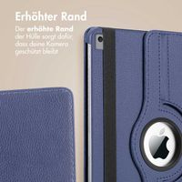 imoshion 360° drehbare Klapphülle Apple iPad 9 (2021) 10.2 Zoll / iPad 8 (2020) 10.2 Zoll / iPad 7 (2019) 10.2 Zoll - Dunkelblau