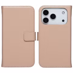 Selencia Echtleder Klapphülle Apple iPhone 17 Pro - Dusty Pink