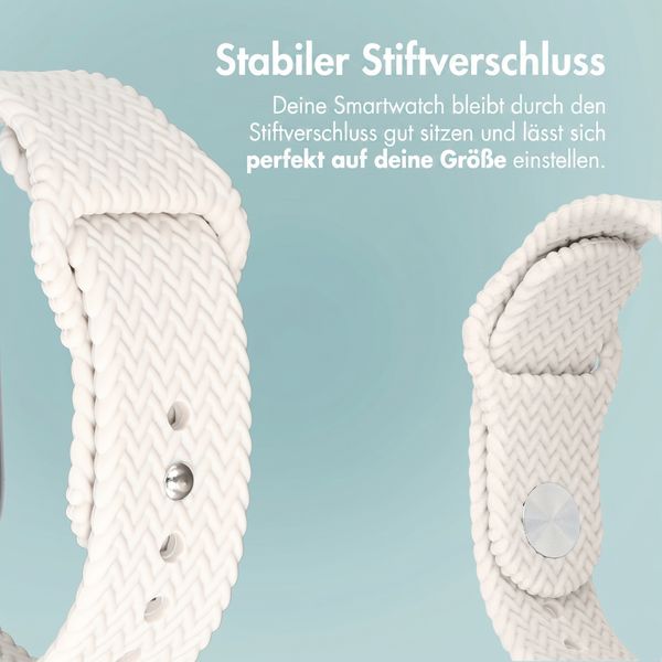 imoshion Geflochtenes Silikonarmband für Apple Watch | 38/40/41/42 mm - Polarstern